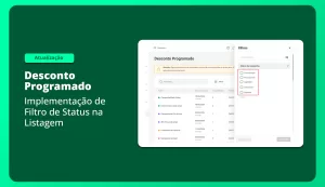 atualizações no desconto programado